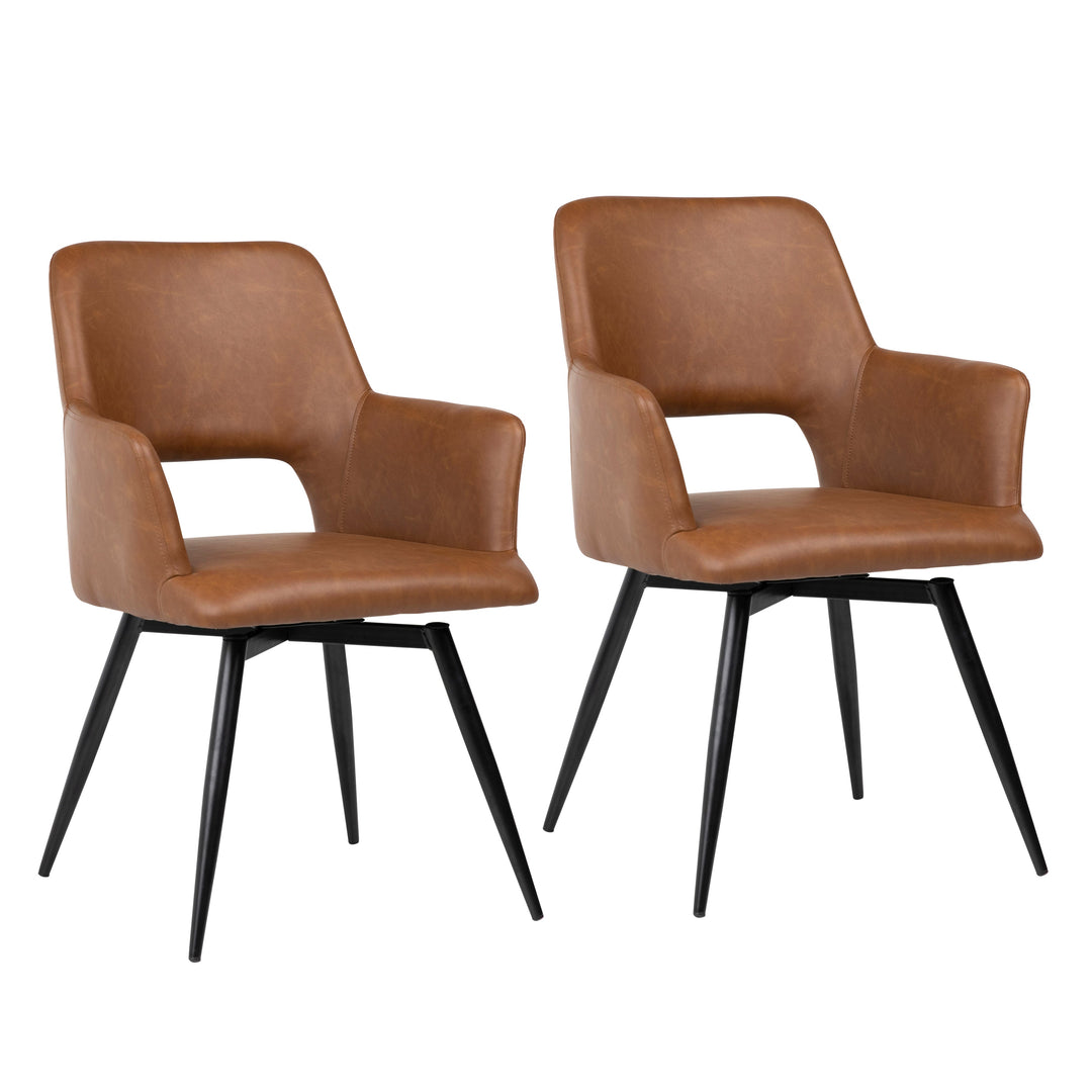 Elegant Bistro Duo: Sophisticated Dining Chairs