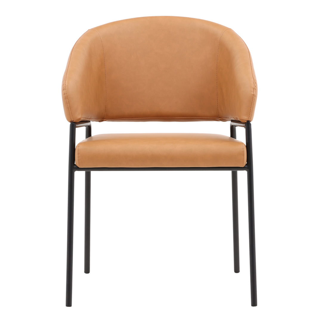 Bistro Duo Rustic Camel-Toned Dining Chairs