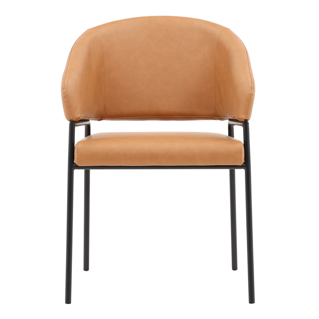 Bistro Duo Rustic Camel-Toned Dining Chairs