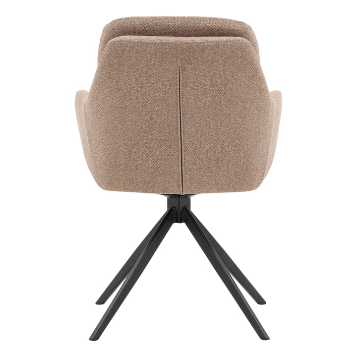 Sleek Breeze Dual-Rotating Dining Duo in Sand