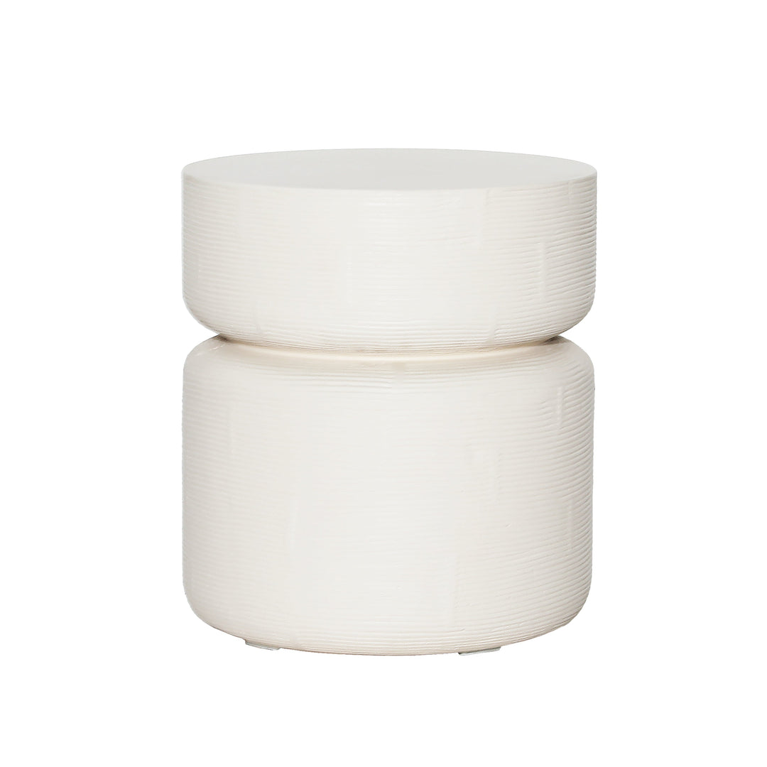 Modern Minimalist Cube Table in Pure White