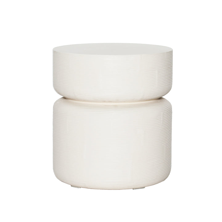 Modern Minimalist Cube Table in Pure White