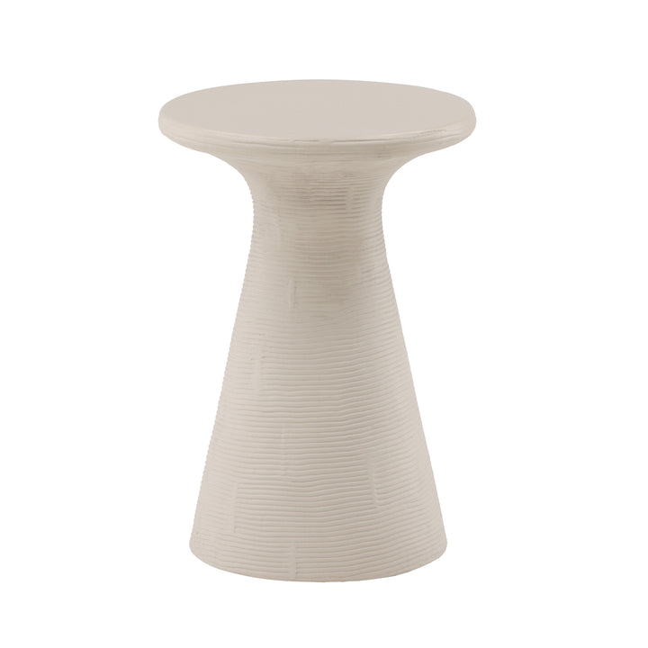 Modern Minimalist Cube Side Table in Crisp White