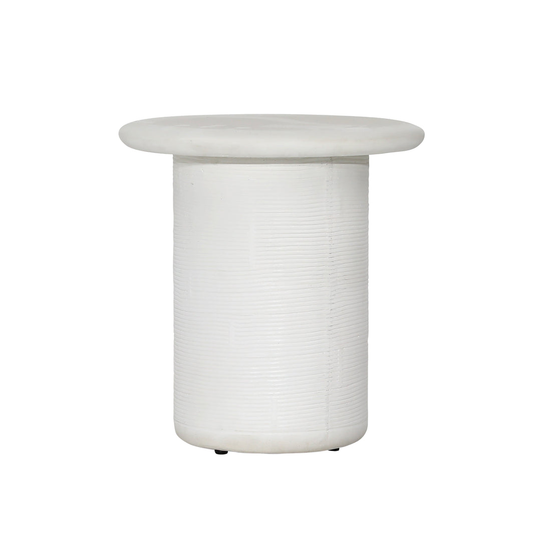 Timeless Elegance Side Table - Off-White