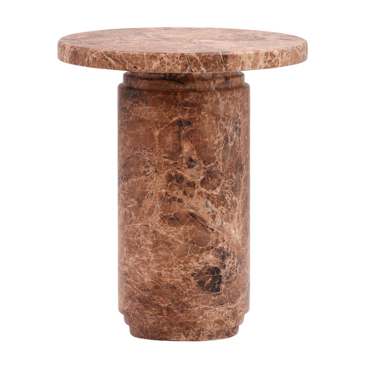Unique Brown Artisan End Table
