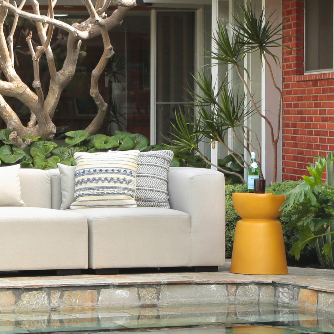 Vibrant Citrus Café Table