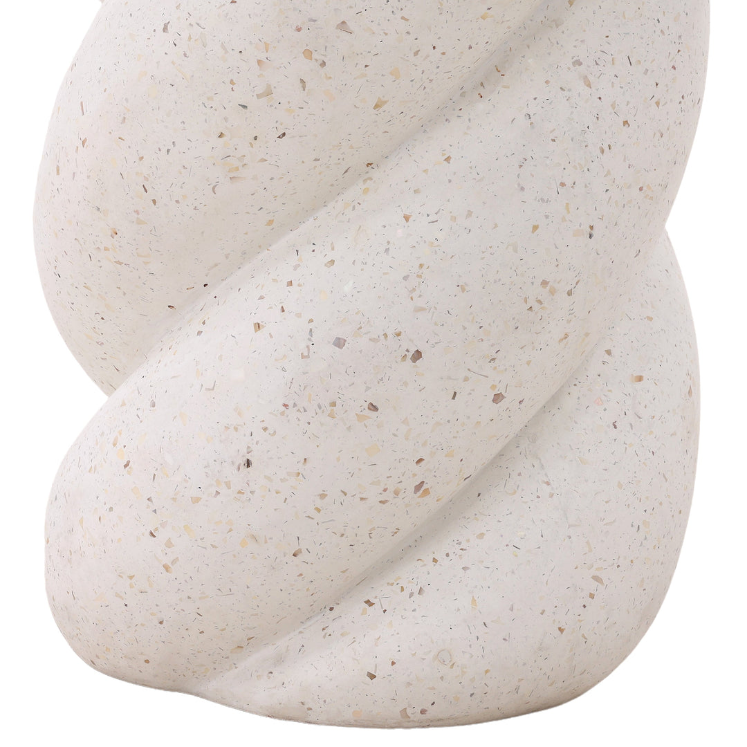 Elegant Sunlit Terrace Table in Ivory