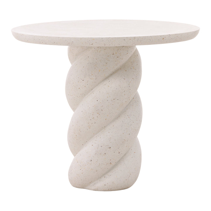 Elegant Sunlit Terrace Table in Ivory