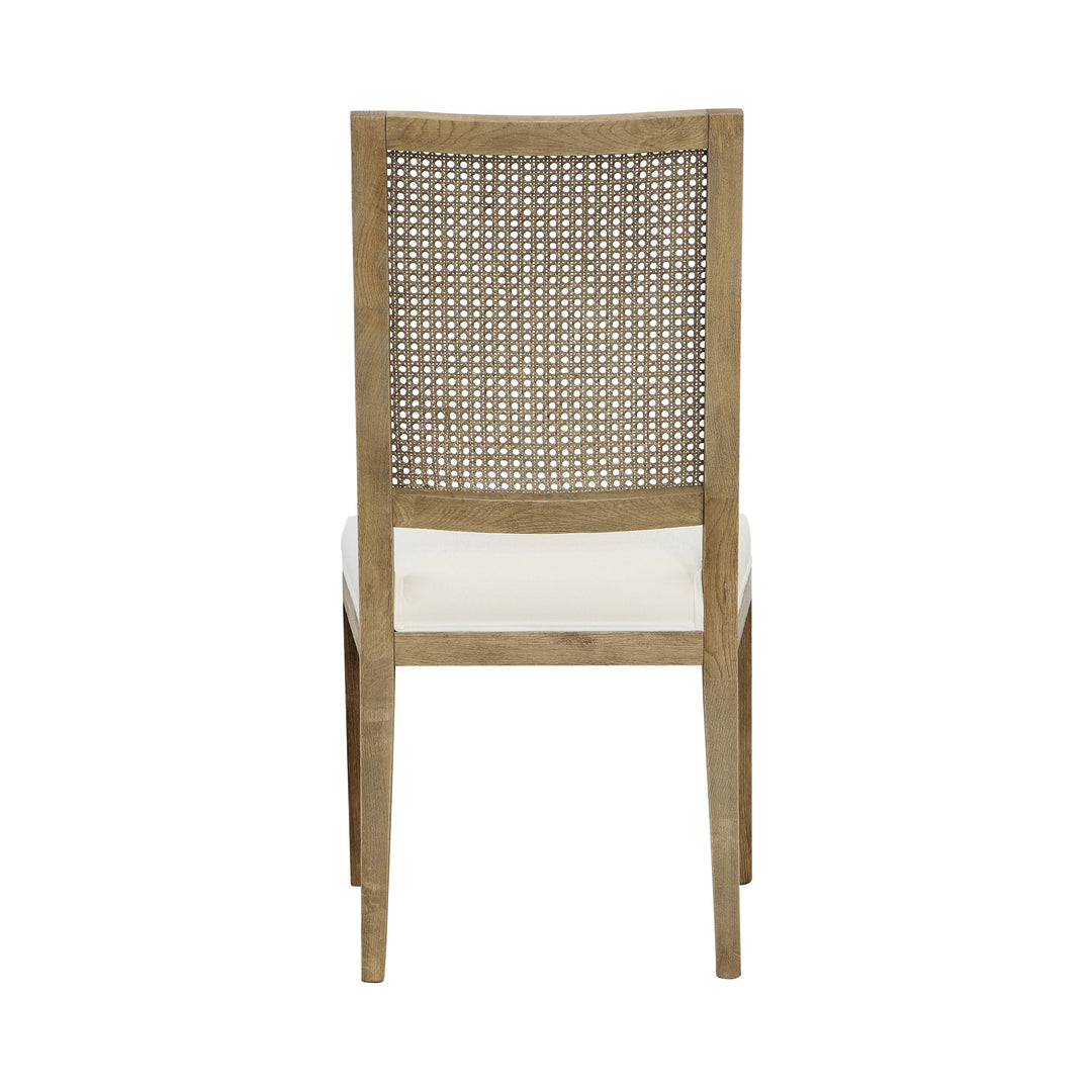 Bistro Duo: Elegant Performance-Fabric Dining Chairs in Grey