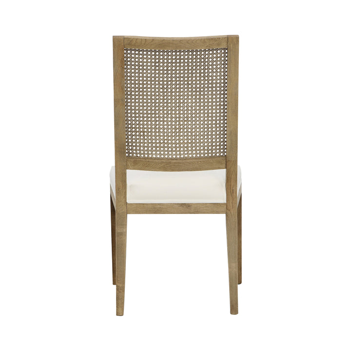 Bistro Duo: Elegant Performance-Fabric Dining Chairs in Grey