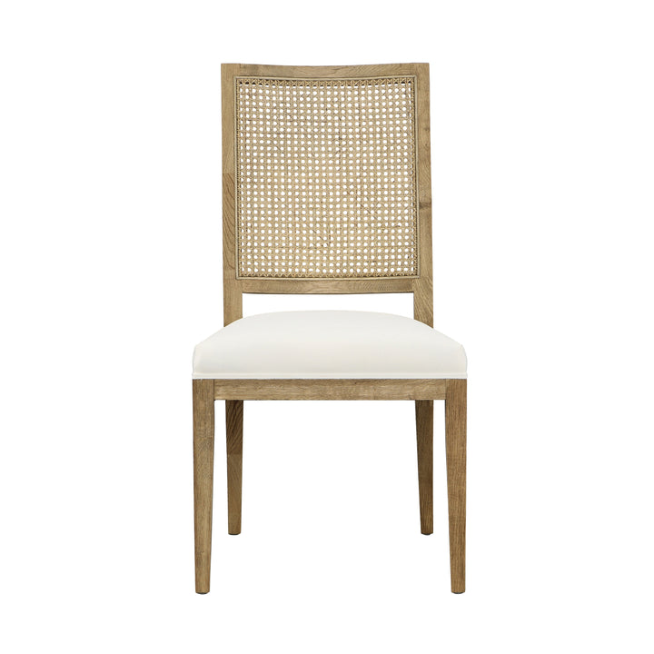 Bistro Duo: Elegant Performance-Fabric Dining Chairs in Grey