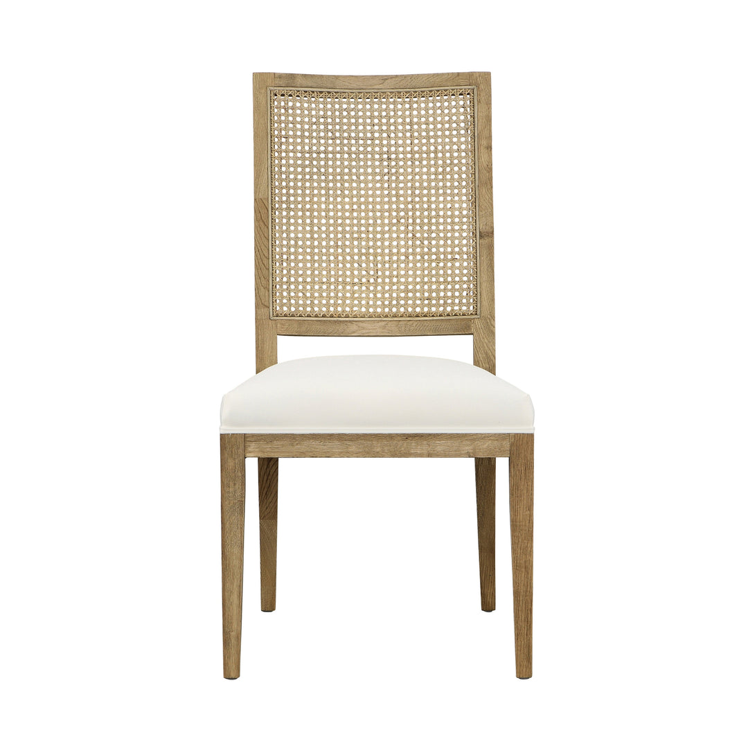 Bistro Duo: Elegant Performance-Fabric Dining Chairs in Grey