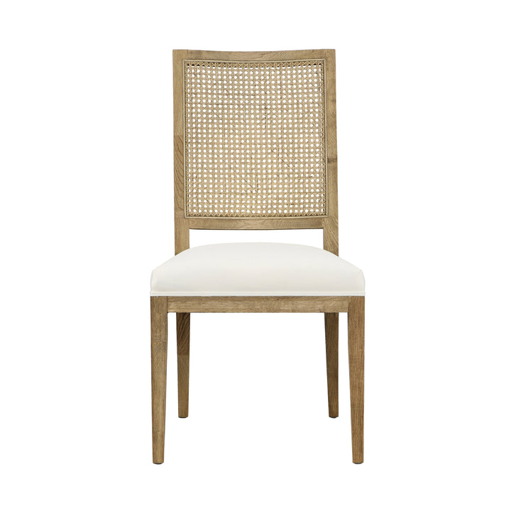 Bistro Duo: Elegant Performance-Fabric Dining Chairs in Grey