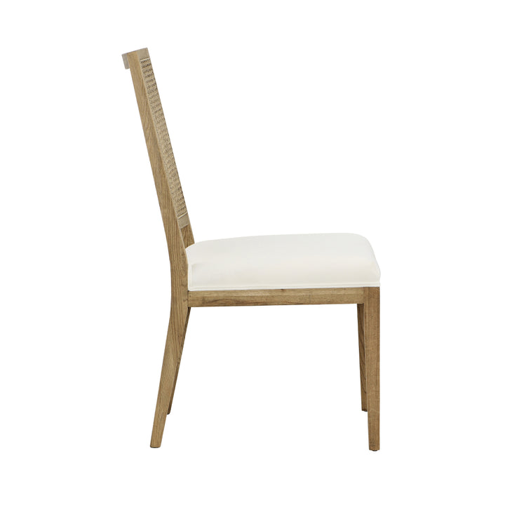 Bistro Duo: Elegant Performance-Fabric Dining Chairs in Grey
