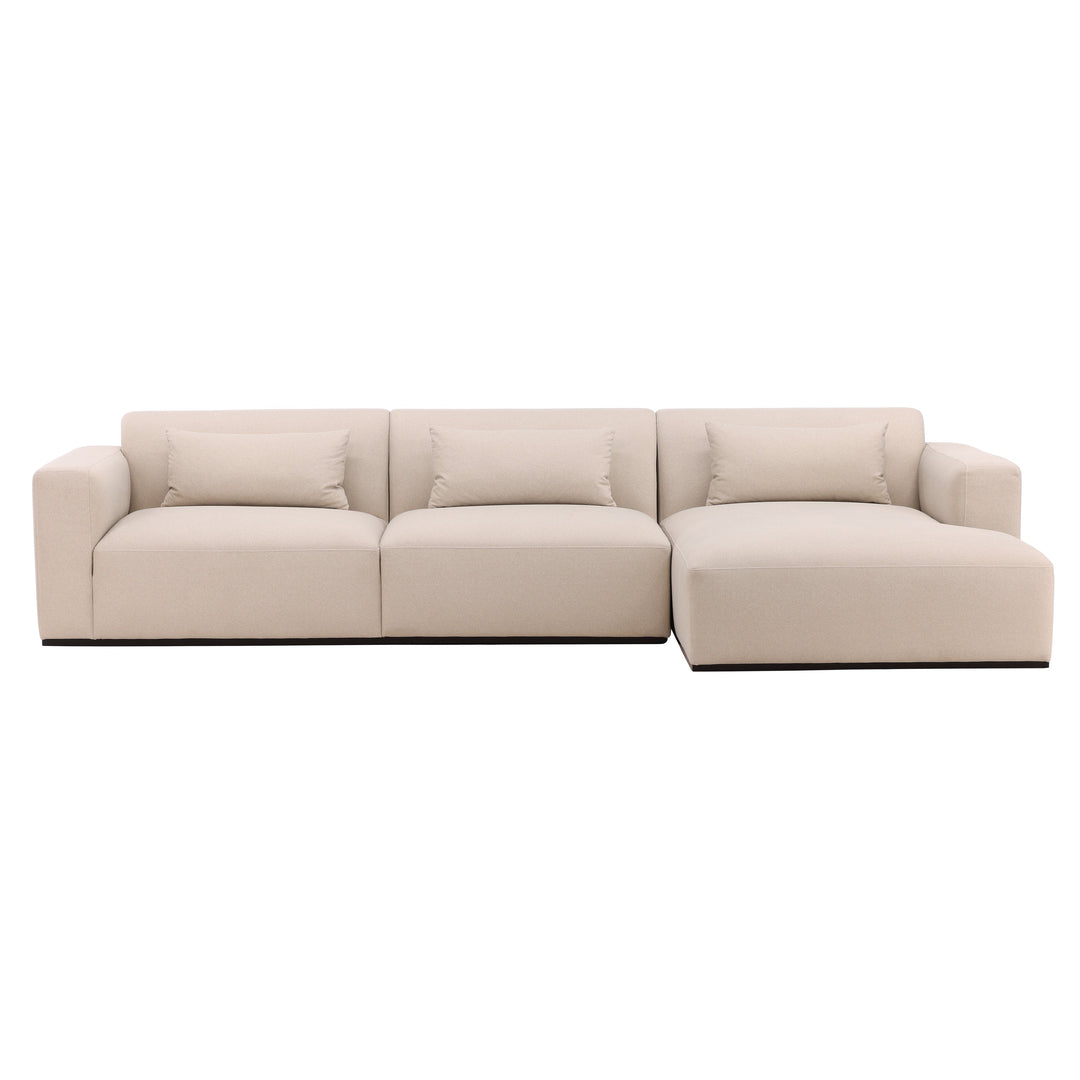 Urban Retreat Cream Chaise Sectional