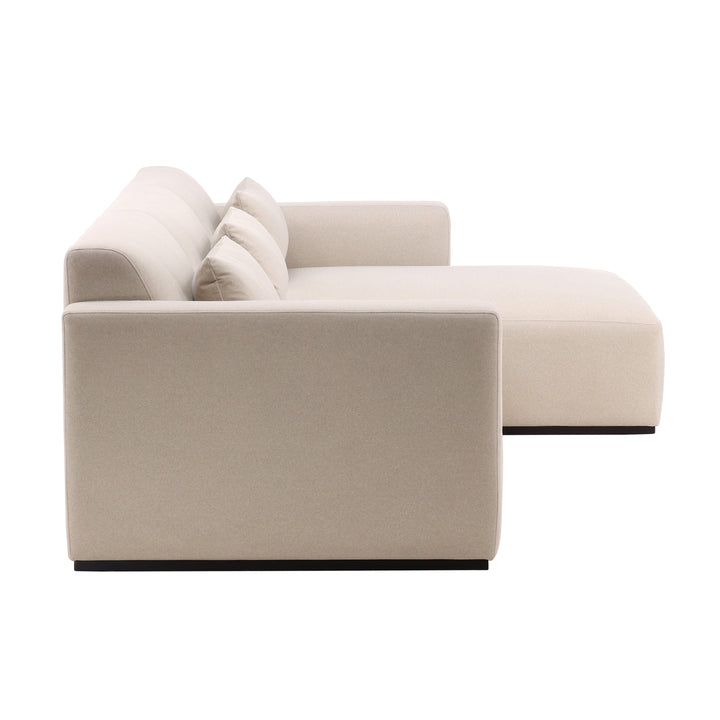 Urban Retreat Cream Chaise Sectional