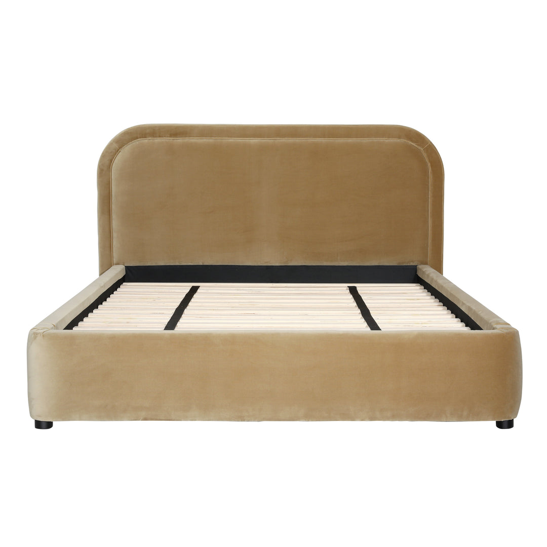 LuxeVibe Royal Rest Queen Slat Frame with Plush D32 Foam