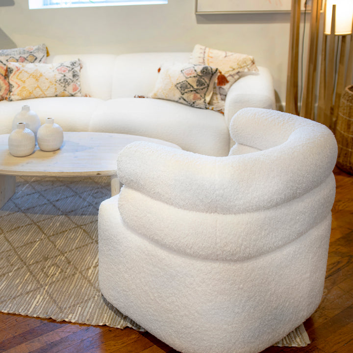 Revolve Premium Swivel Chair in Luxurious Fabric