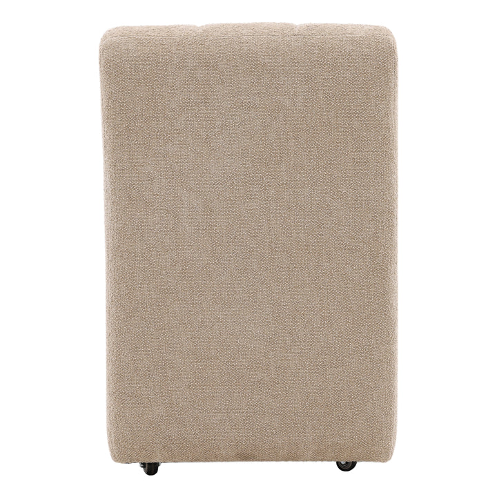 Elegant Camel-Toned Vintage-Inspired Bistro Stool