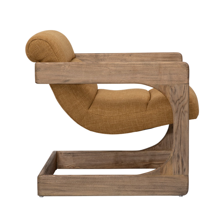 Vibrant Whimsy Sitting Stool in Warm Mustard