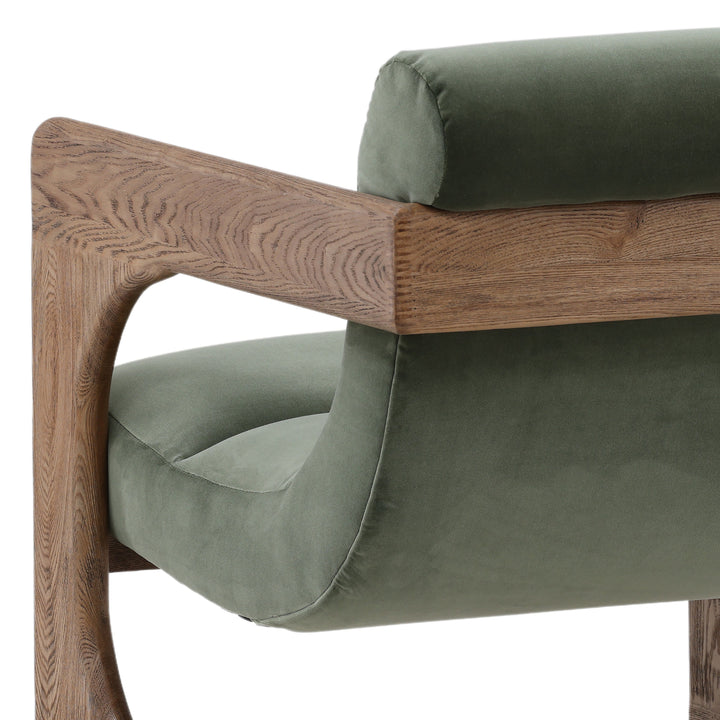 Whimsy Wicker Gather Chair in Sage