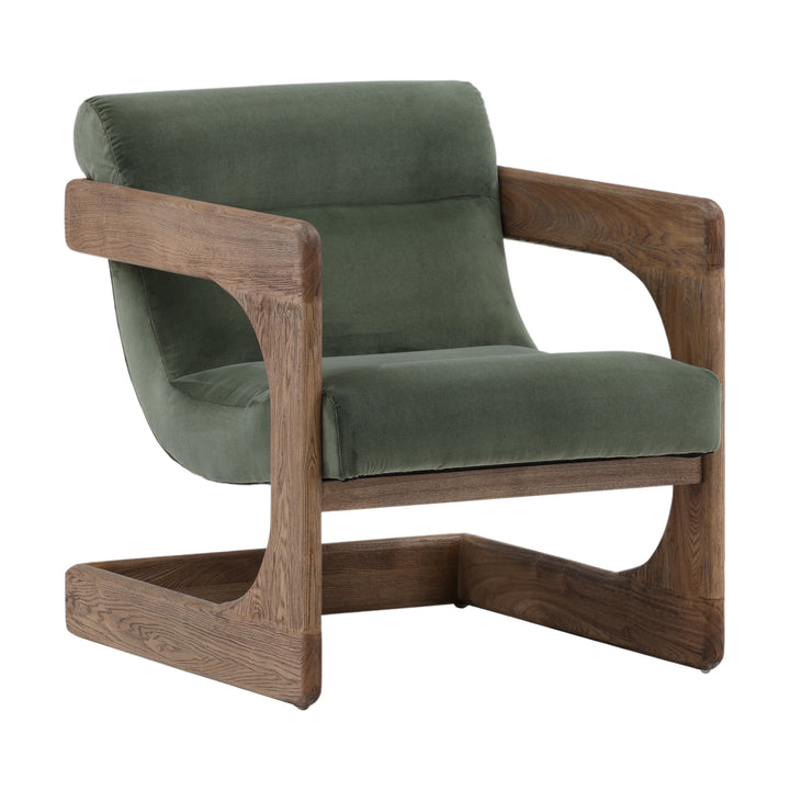 Whimsy Wicker Gather Chair in Sage