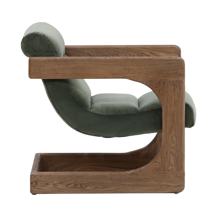 Whimsy Wicker Gather Chair in Sage