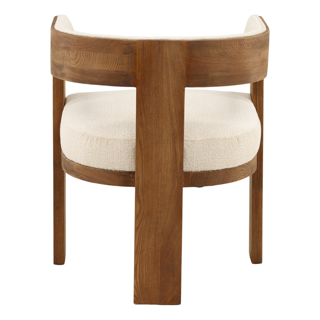 Elegant Creamy Symphony Swivel Chair