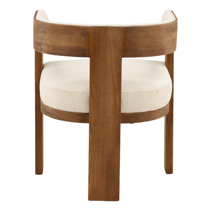 Elegant Creamy Symphony Swivel Chair