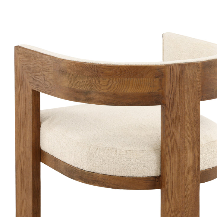Elegant Creamy Symphony Swivel Chair