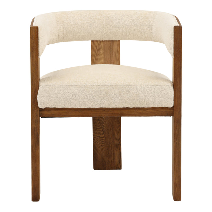 Elegant Creamy Symphony Swivel Chair