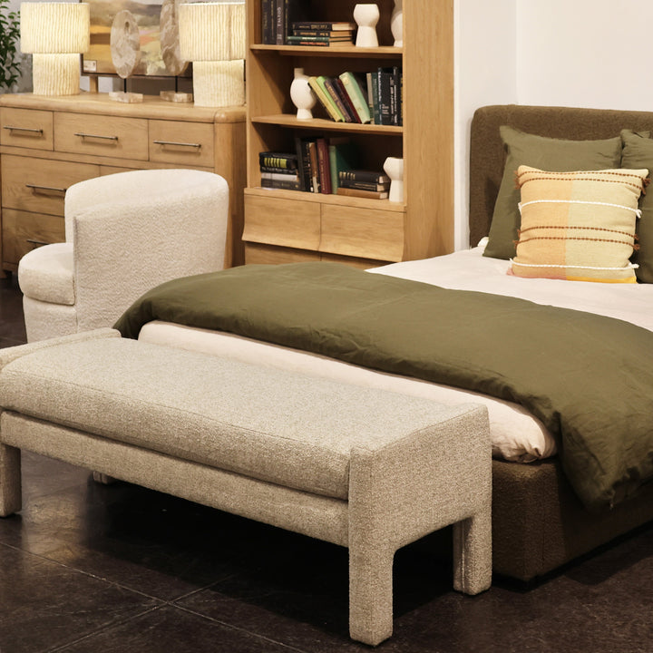 Sagely Comfort Seat: Modern 96% Polyester & 4% Acrylic Bench