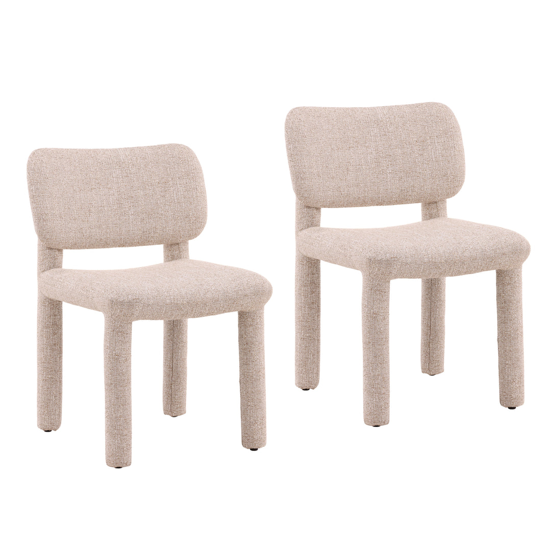 Elegant Wave Duo Sand-hued Seating