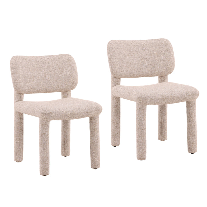 Elegant Wave Duo Sand-hued Seating