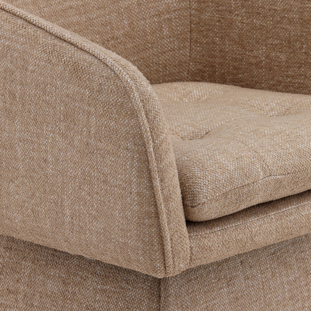 SpinSphere Premium Rotating Lounger in Rich Camel Hue