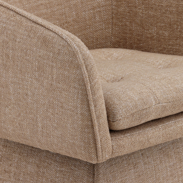 SpinSphere Premium Rotating Lounger in Rich Camel Hue