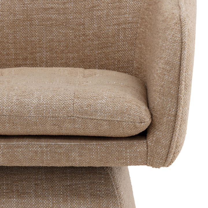 SpinSphere Premium Rotating Lounger in Rich Camel Hue