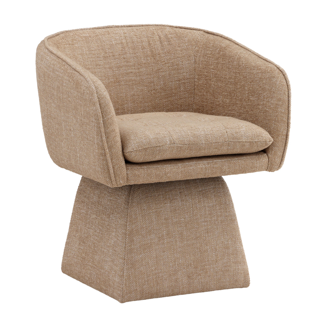 SpinSphere Premium Rotating Lounger in Rich Camel Hue