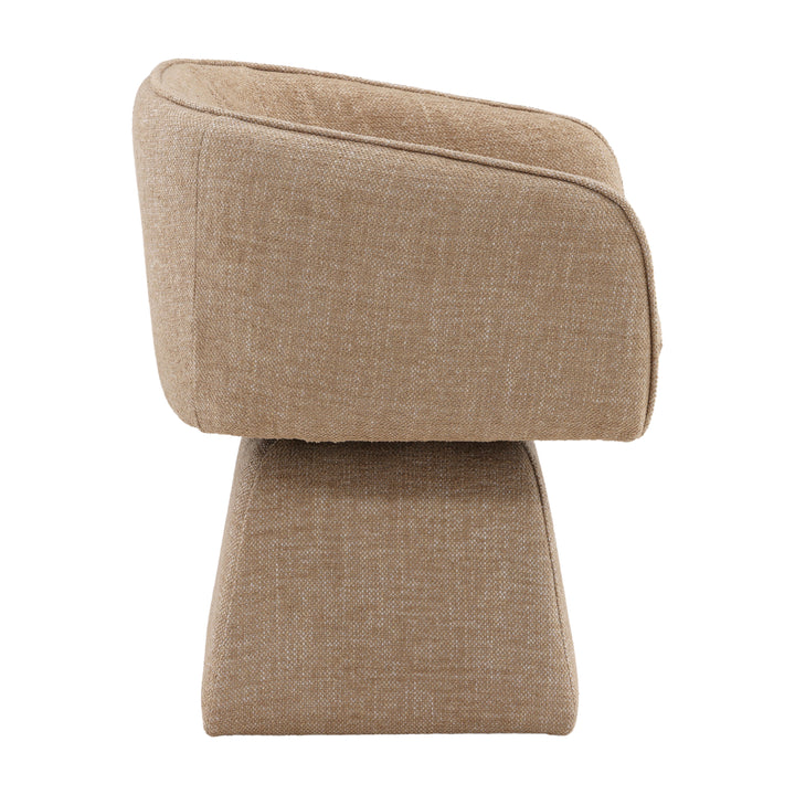 SpinSphere Premium Rotating Lounger in Rich Camel Hue