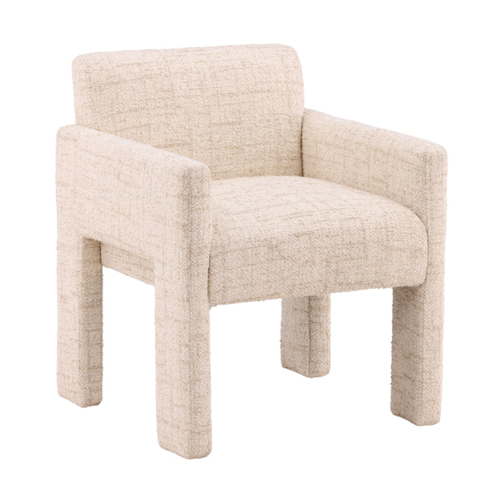 Vogue Velvet Diner Seat in Cream Hue
