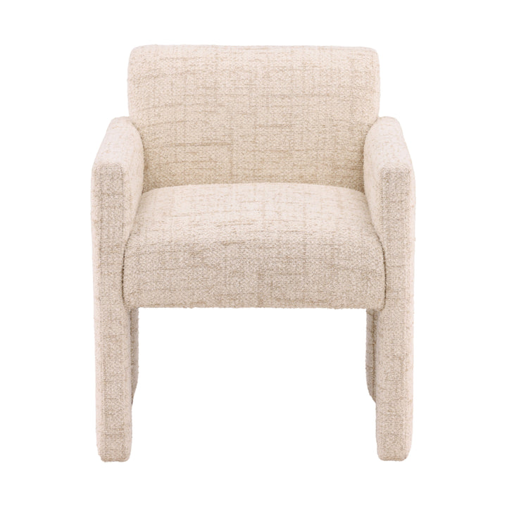 Vogue Velvet Diner Seat in Cream Hue