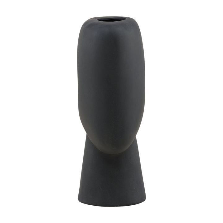 Ebony Elegance Oblong Vessel