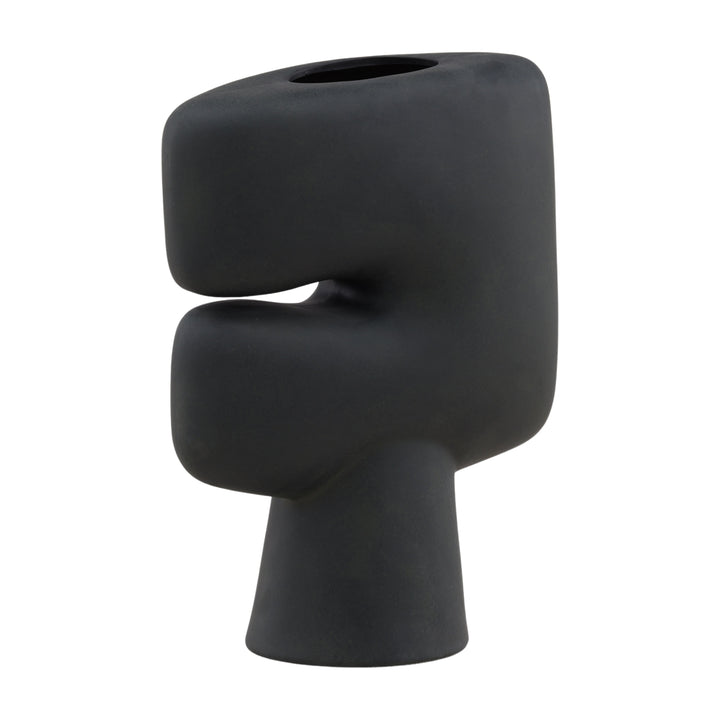 Ebony Elegance Oblong Vessel