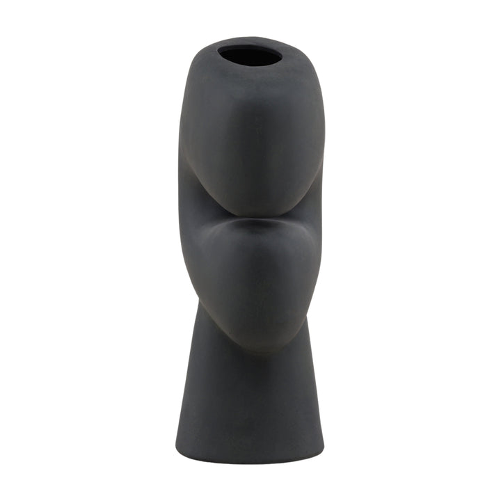Ebony Elegance Oblong Vessel