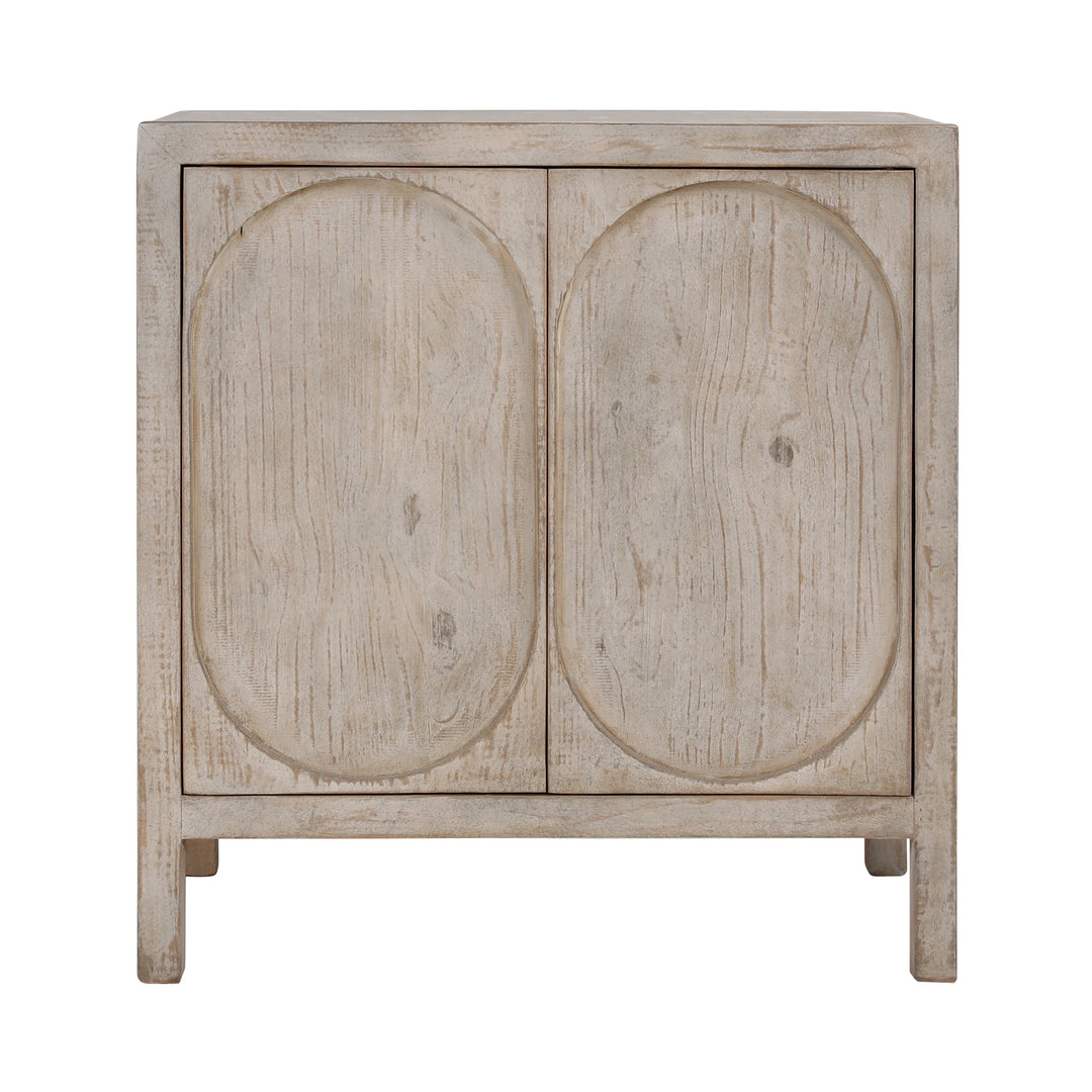 Elegant Two-Door Sideboard in Warm Hue