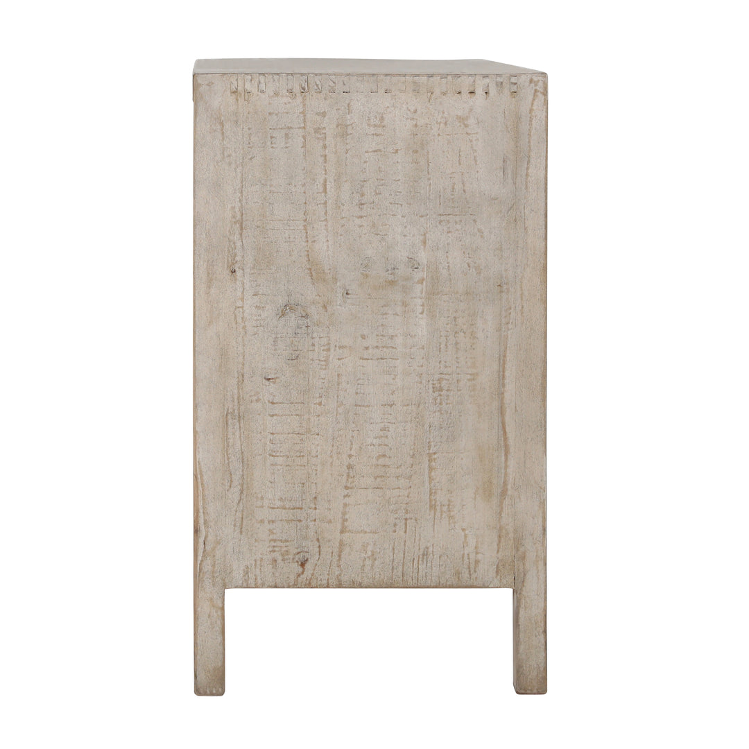 Elegant Two-Door Sideboard in Warm Hue