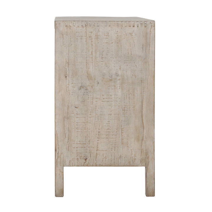 Elegant Two-Door Sideboard in Warm Hue