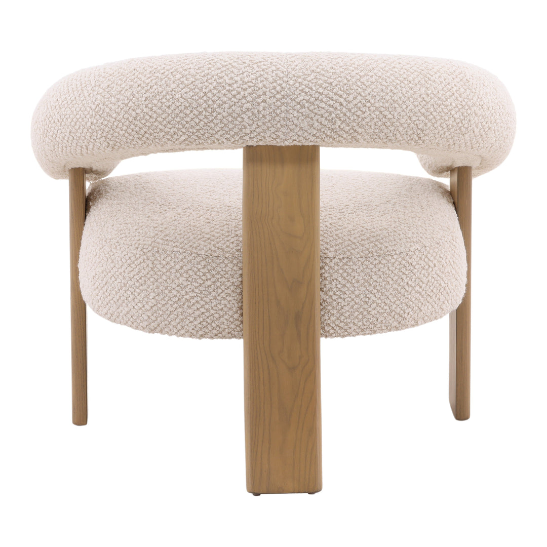 Elegant Whisper Cream Accent Chair