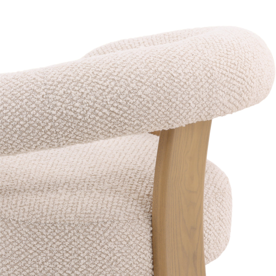 Elegant Whisper Cream Accent Chair