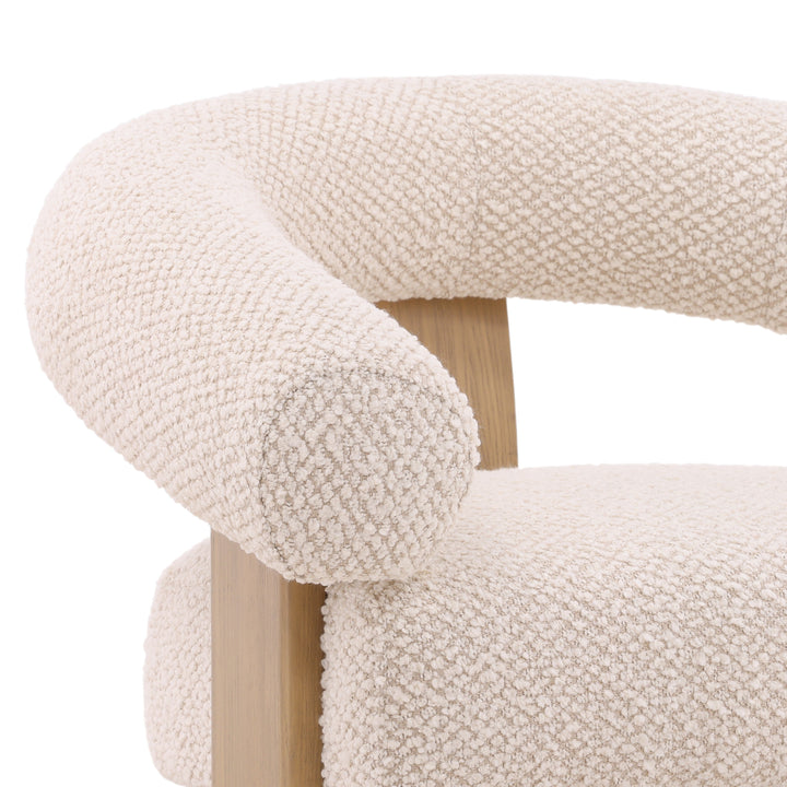 Elegant Whisper Cream Accent Chair